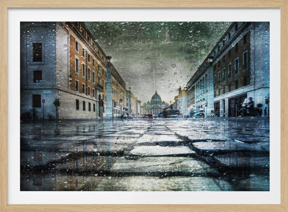 Via della Conciliazione after the rain - Poster / Art Print