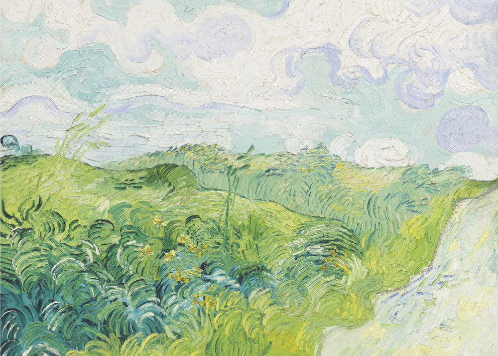 Green Wheat Fields, Auvers (1890) By Vincent Van Gogh - Poster / Art Print