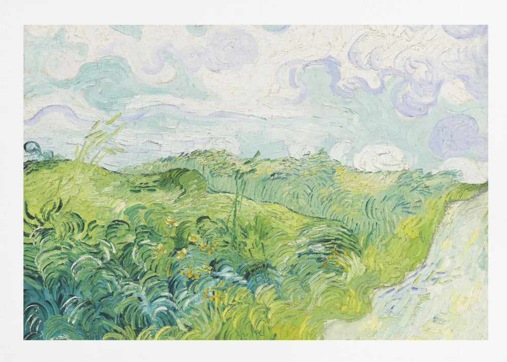 Green Wheat Fields, Auvers (1890) By Vincent Van Gogh - Poster / Art Print
