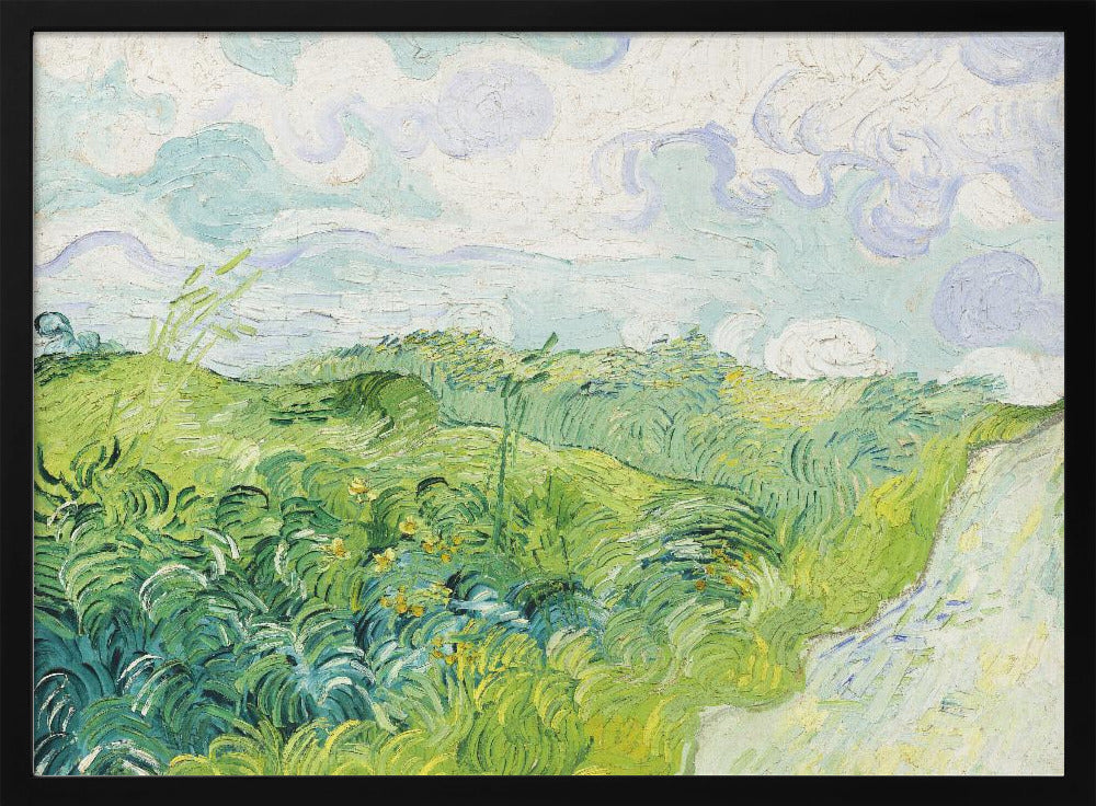 Green Wheat Fields, Auvers (1890) By Vincent Van Gogh - Poster / Art Print