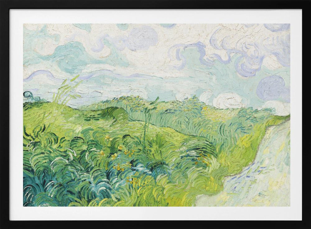 Green Wheat Fields, Auvers (1890) By Vincent Van Gogh - Poster / Art Print