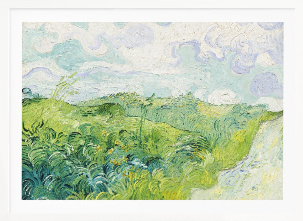Green Wheat Fields, Auvers (1890) By Vincent Van Gogh - Poster / Art Print