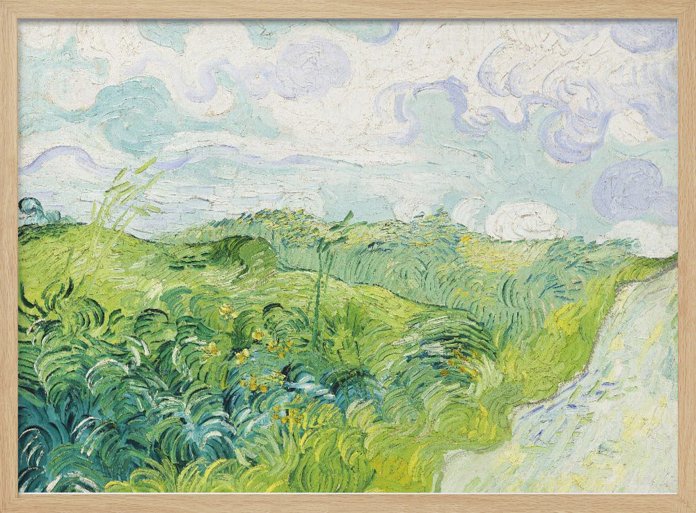 Green Wheat Fields, Auvers (1890) By Vincent Van Gogh - Poster / Art Print