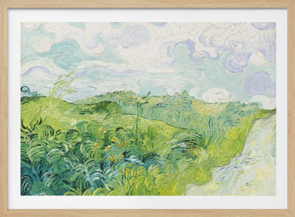 Green Wheat Fields, Auvers (1890) By Vincent Van Gogh - Poster / Art Print