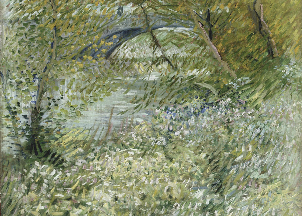 Vincent Van Gogh's River Bank In Springtime (1887) - Poster / Art Print