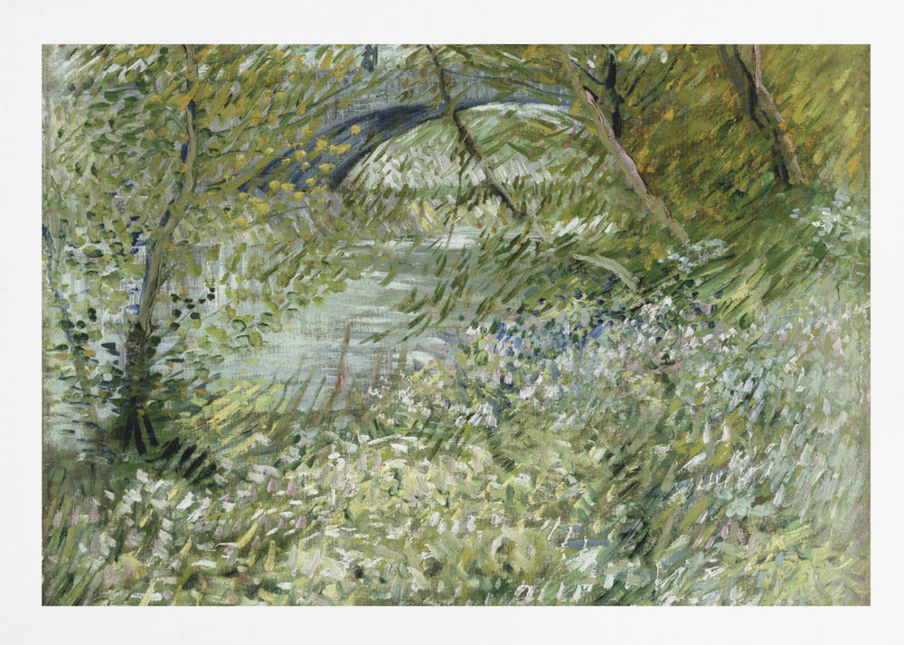 Vincent Van Gogh's River Bank In Springtime (1887) - Poster / Art Print