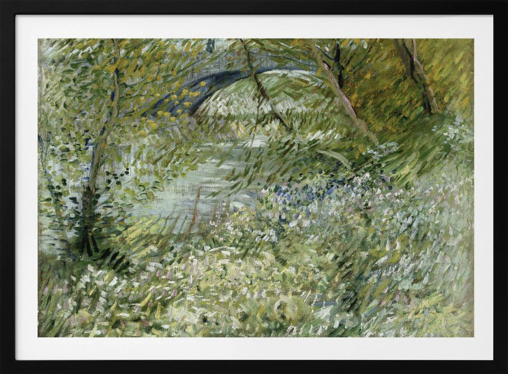 Vincent Van Gogh's River Bank In Springtime (1887) - Poster / Art Print