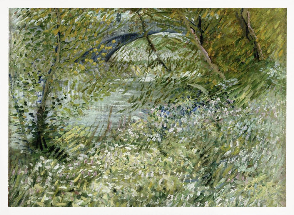 Vincent Van Gogh's River Bank In Springtime (1887) - Poster / Art Print