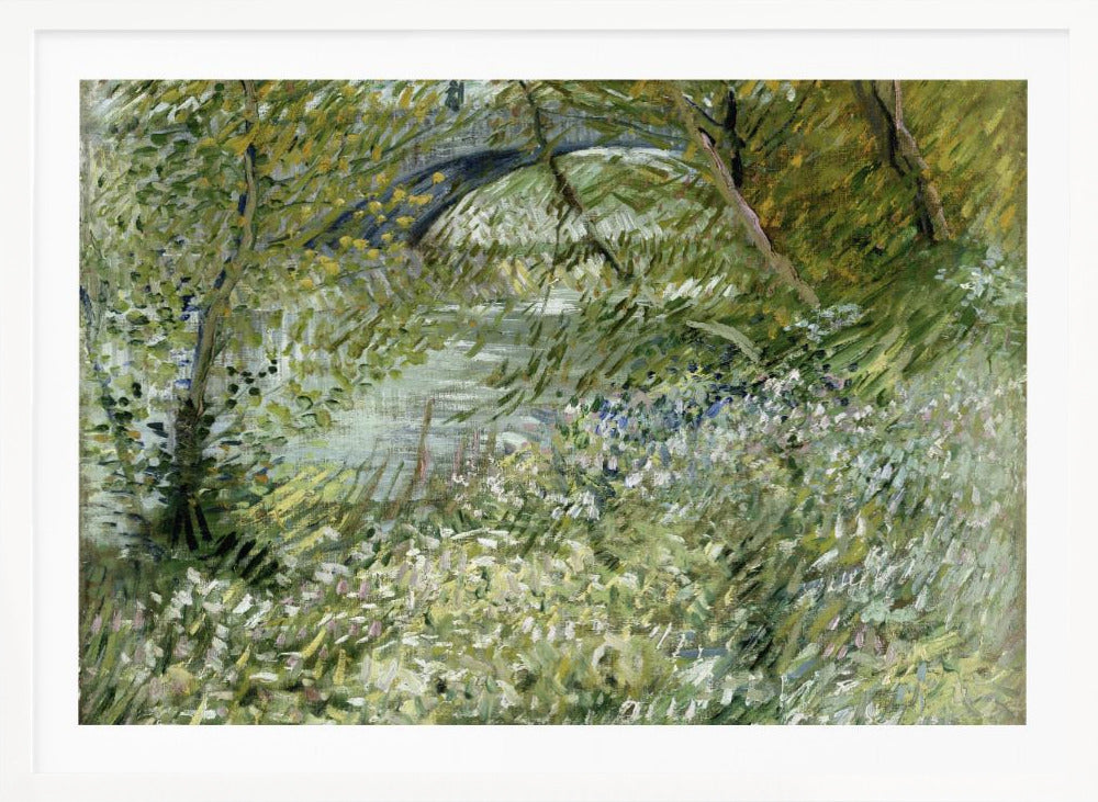 Vincent Van Gogh's River Bank In Springtime (1887) - Poster / Art Print