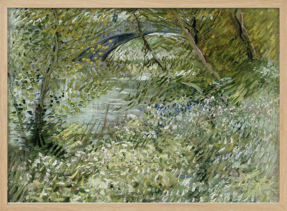 Vincent Van Gogh's River Bank In Springtime (1887) - Poster / Art Print