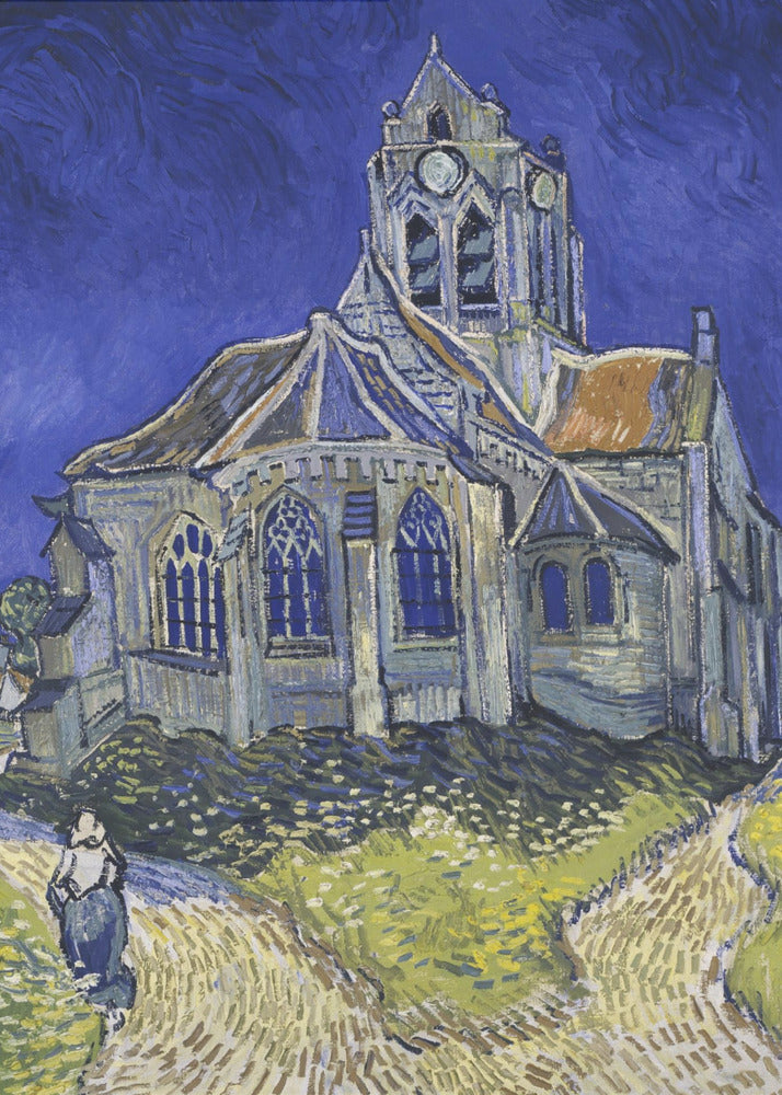 Vincent Van Gogh's the Church At Auvers (1890) - Poster / Art Print