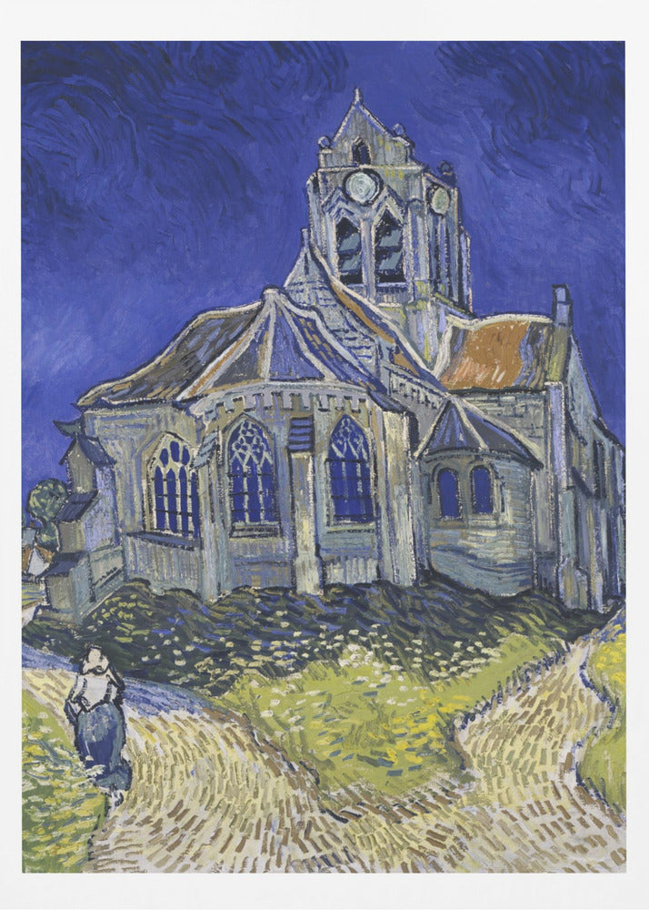 Vincent Van Gogh's the Church At Auvers (1890) - Poster / Art Print