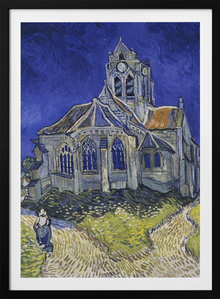 Vincent Van Gogh's the Church At Auvers (1890) - Poster / Art Print