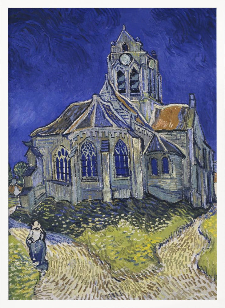 Vincent Van Gogh's the Church At Auvers (1890) - Poster / Art Print