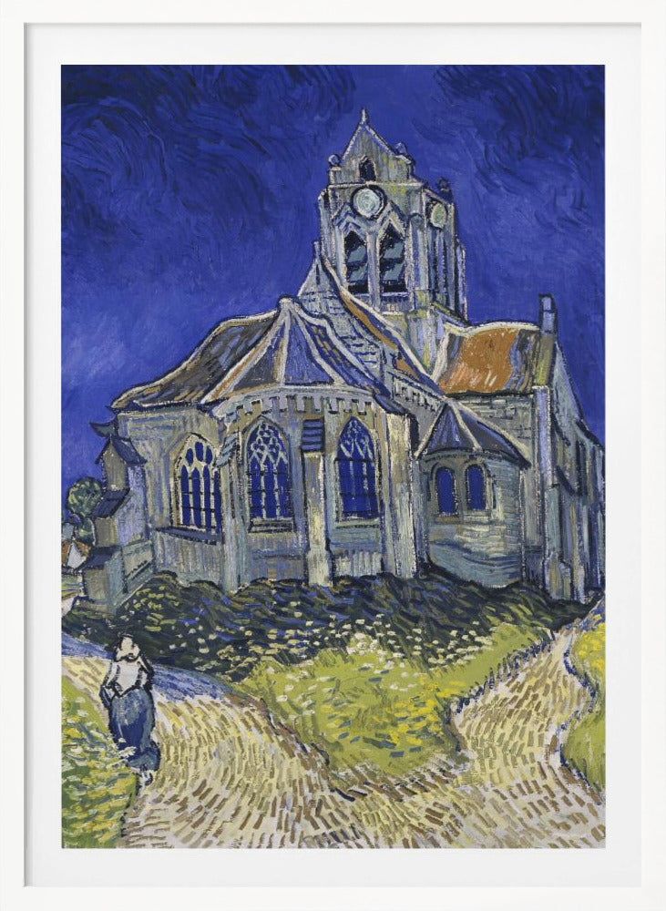 Vincent Van Gogh's the Church At Auvers (1890) - Poster / Art Print