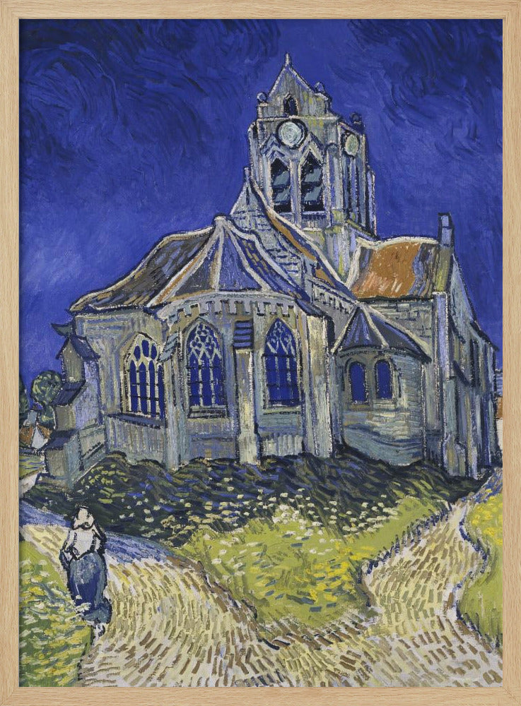 Vincent Van Gogh's the Church At Auvers (1890) - Poster / Art Print