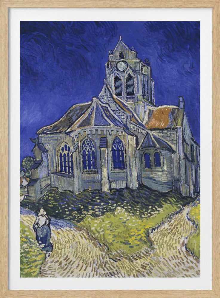 Vincent Van Gogh's the Church At Auvers (1890) - Poster / Art Print