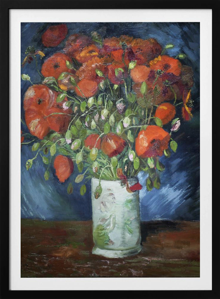 Vincent Van Gogh's Vase With Poppies (1886) - Poster / Art Print