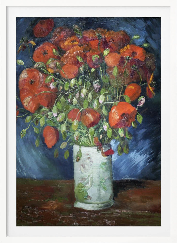 Vincent Van Gogh's Vase With Poppies (1886) - Poster / Art Print