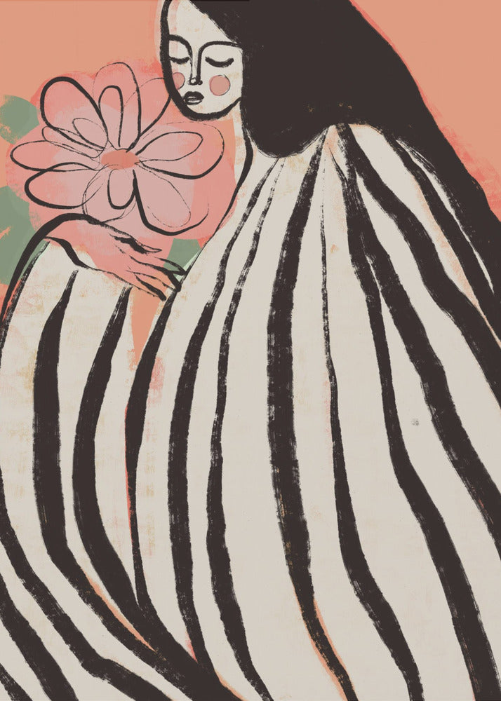 A Silent Moment (Peach) - Poster / Art Print
