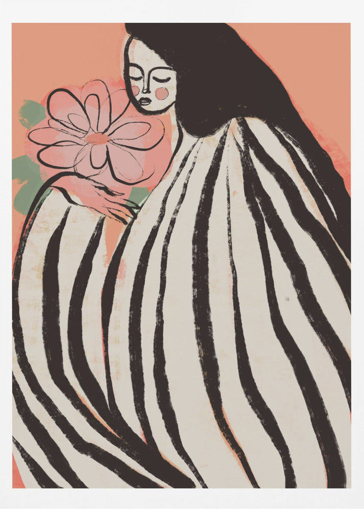 A Silent Moment (Peach) - Poster / Art Print