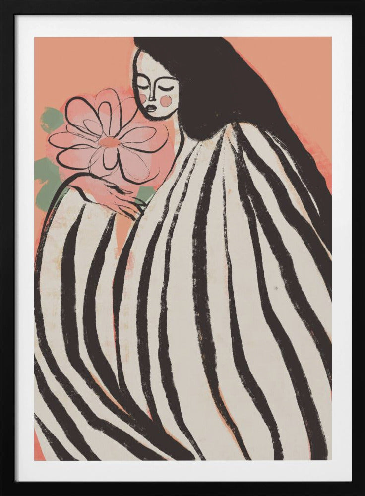 A Silent Moment (Peach) - Poster / Art Print