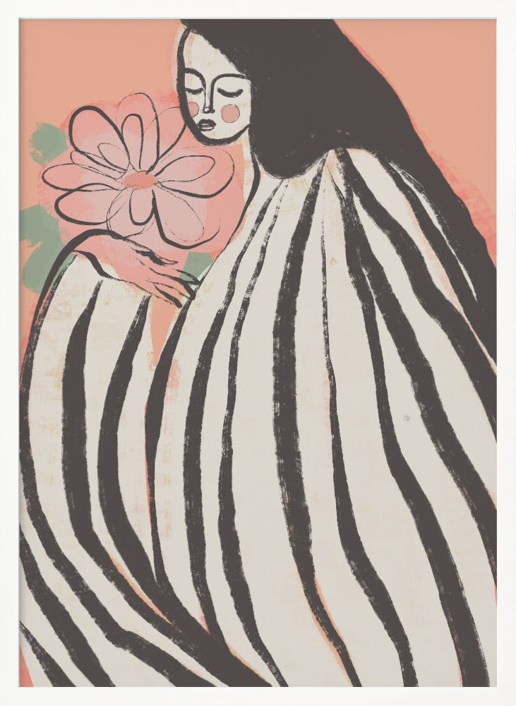 A Silent Moment (Peach) - Poster / Art Print