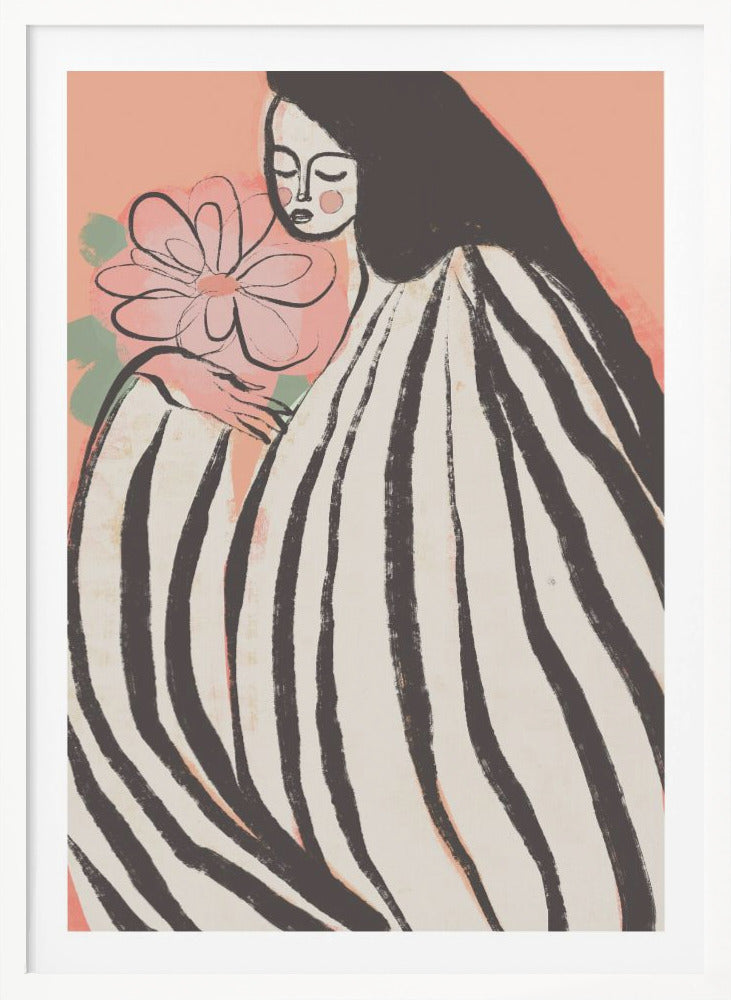A Silent Moment (Peach) - Poster / Art Print