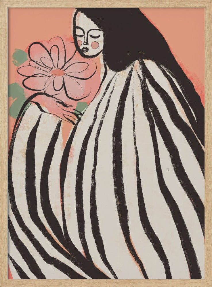 A Silent Moment (Peach) - Poster / Art Print