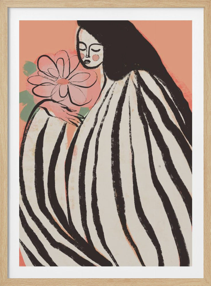 A Silent Moment (Peach) - Poster / Art Print