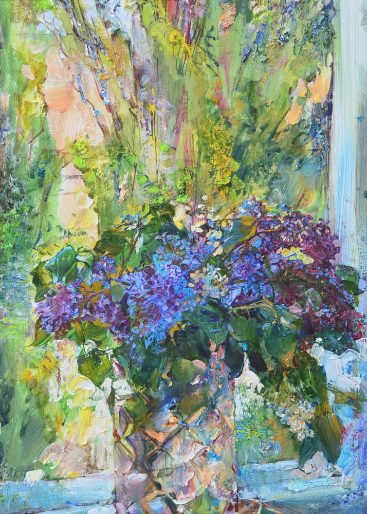 Blue flowers - Poster / Art Print