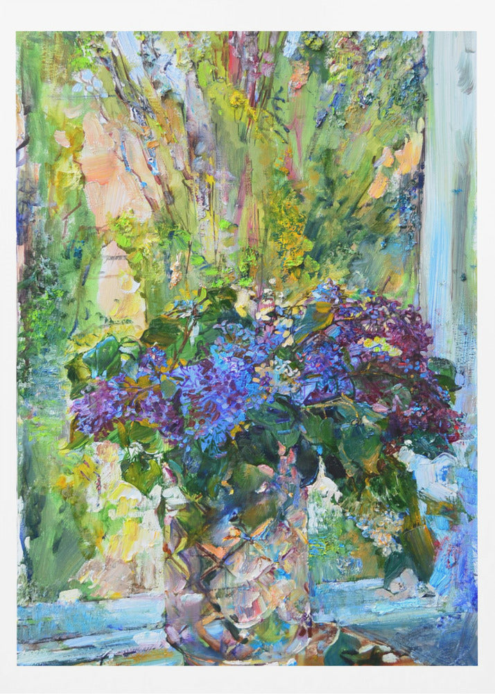 Blue flowers - Poster / Art Print