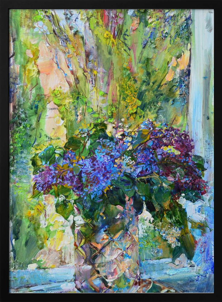 Blue flowers - Poster / Art Print