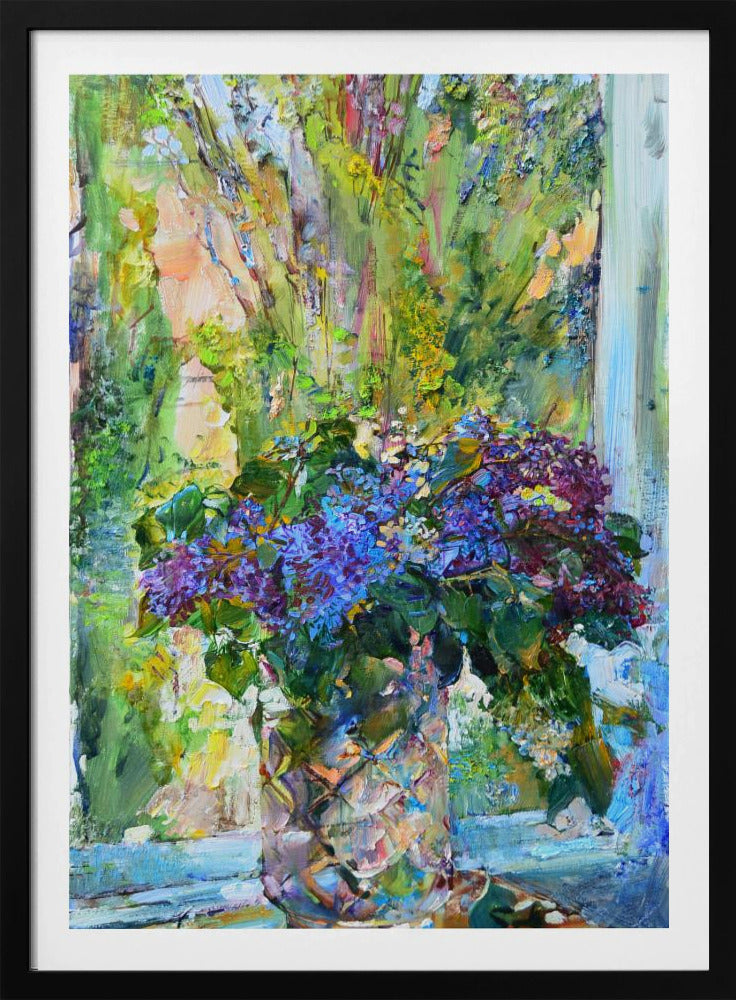 Blue flowers - Poster / Art Print