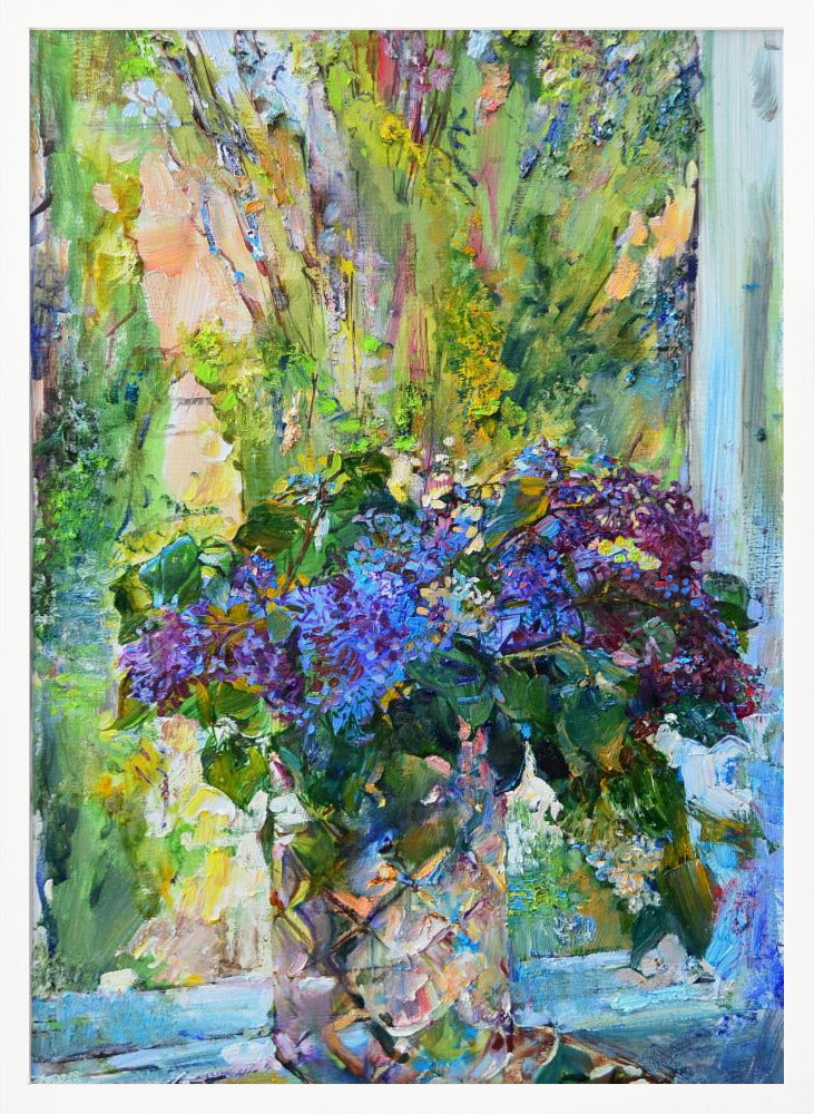 Blue flowers - Poster / Art Print
