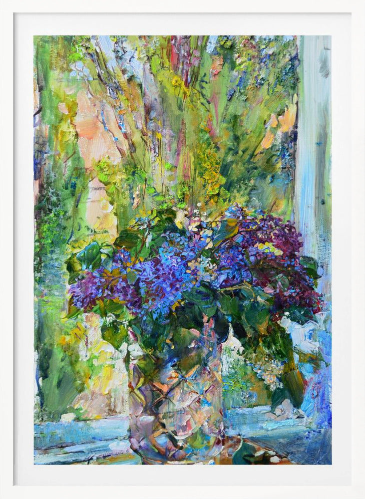 Blue flowers - Poster / Art Print
