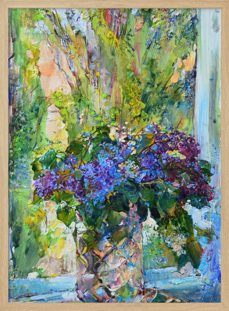 Blue flowers - Poster / Art Print