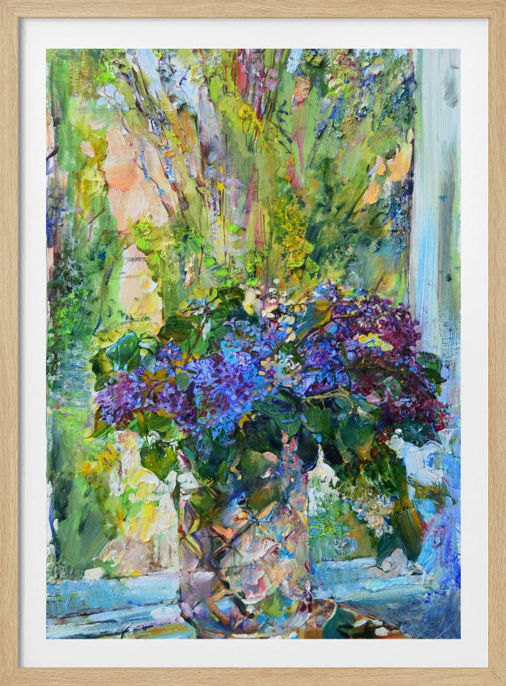 Blue flowers - Poster / Art Print