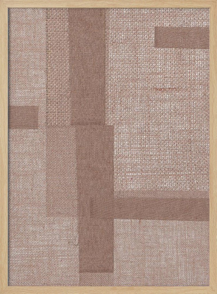 Fabric Pattern Collage No.5 - Poster / Art Print