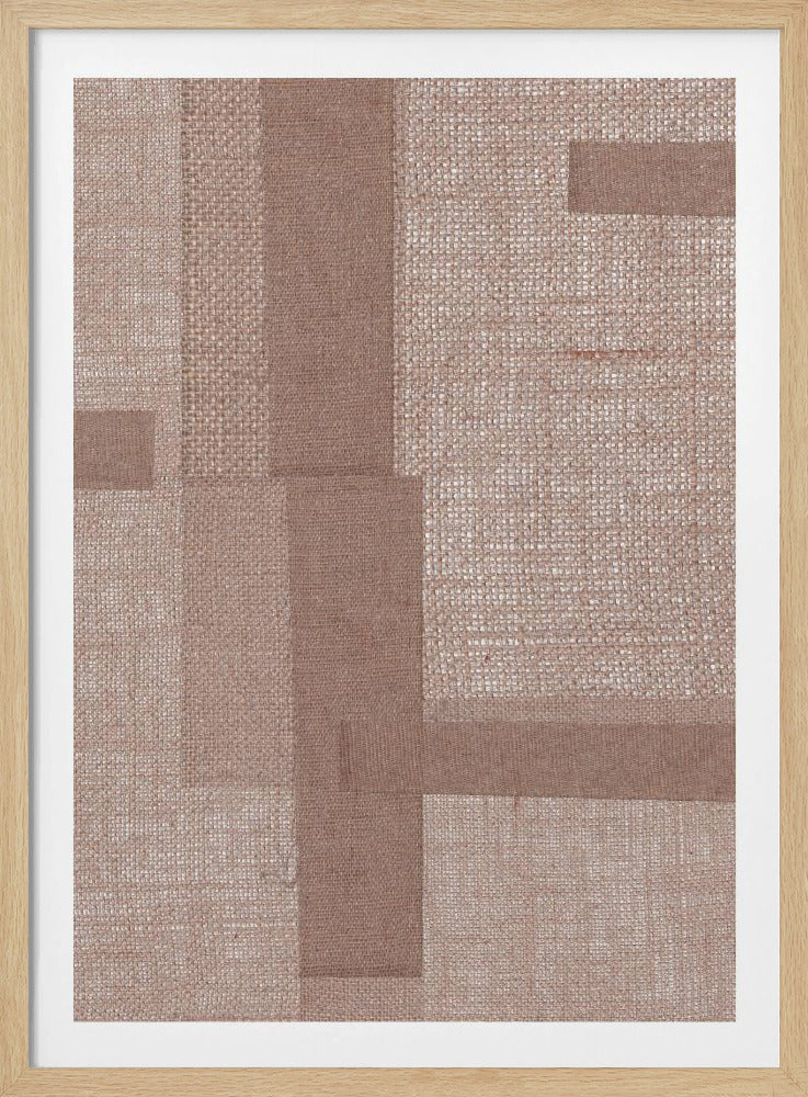 Fabric Pattern Collage No.5 - Poster / Art Print