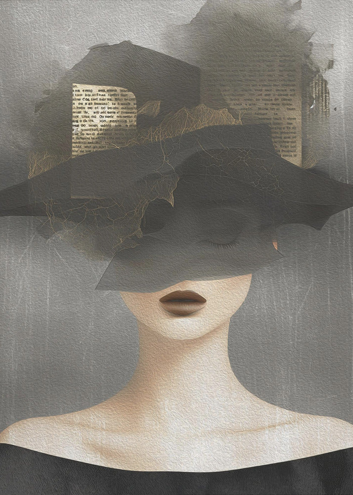 Lady In Hat No 2 - Poster / Art Print