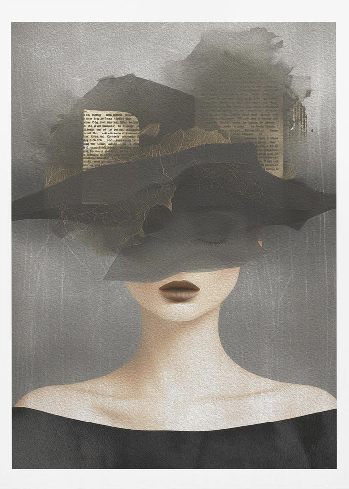 Lady In Hat No 2 - Poster / Art Print
