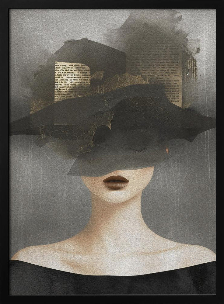 Lady In Hat No 2 - Poster / Art Print