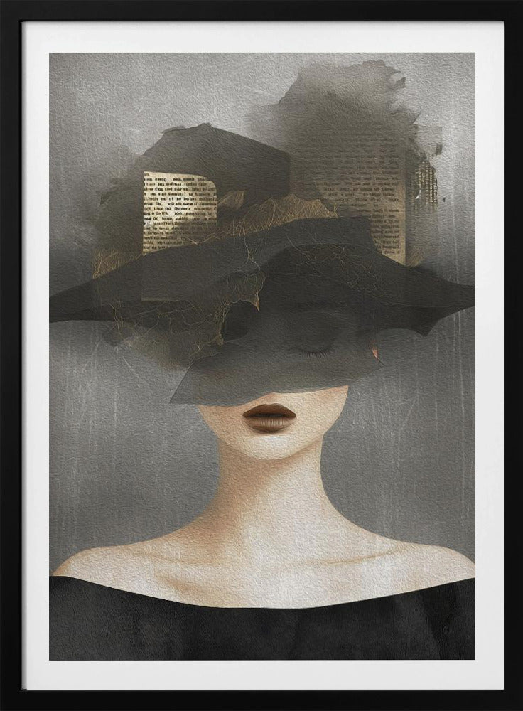 Lady In Hat No 2 - Poster / Art Print