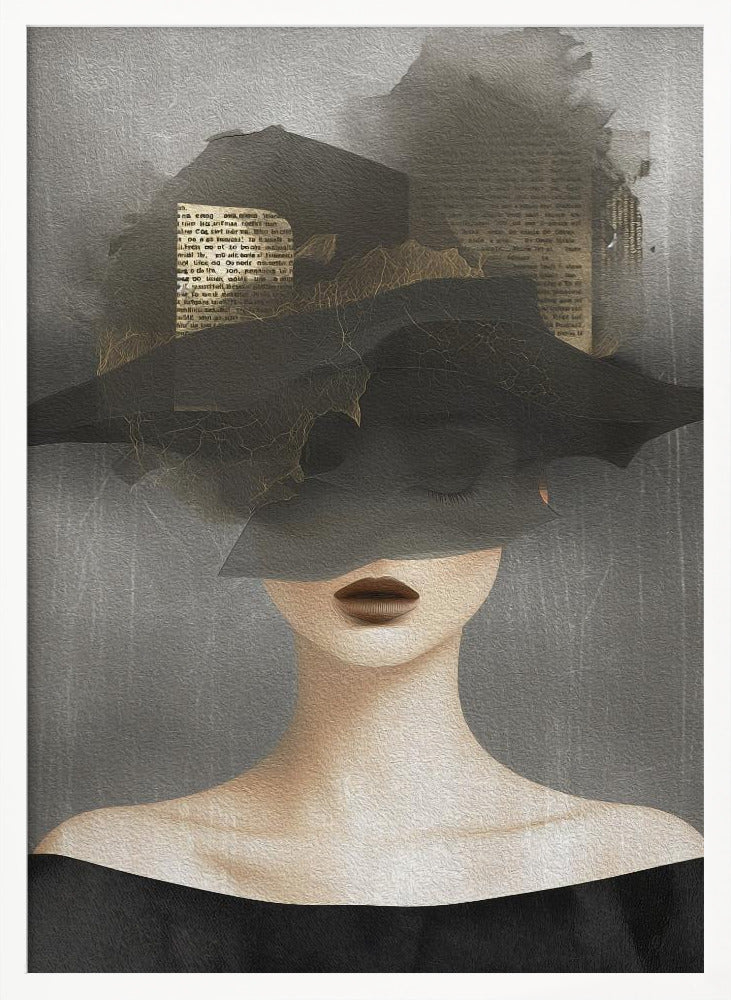 Lady In Hat No 2 - Poster / Art Print