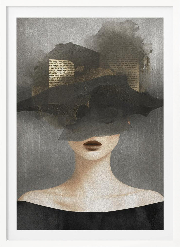 Lady In Hat No 2 - Poster / Art Print