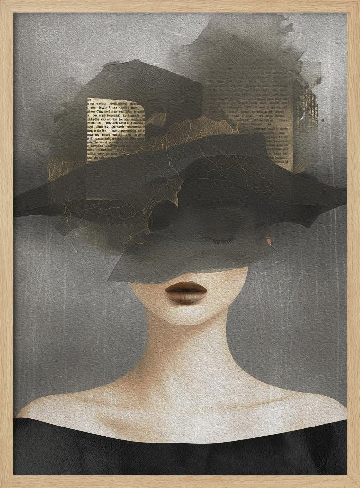 Lady In Hat No 2 - Poster / Art Print