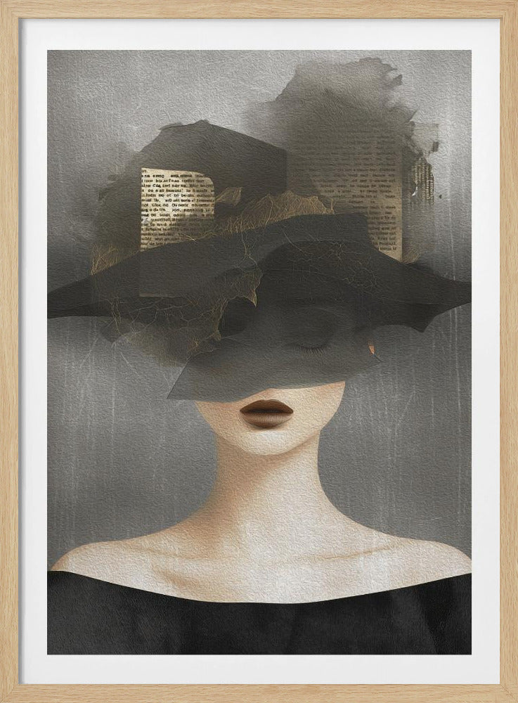 Lady In Hat No 2 - Poster / Art Print