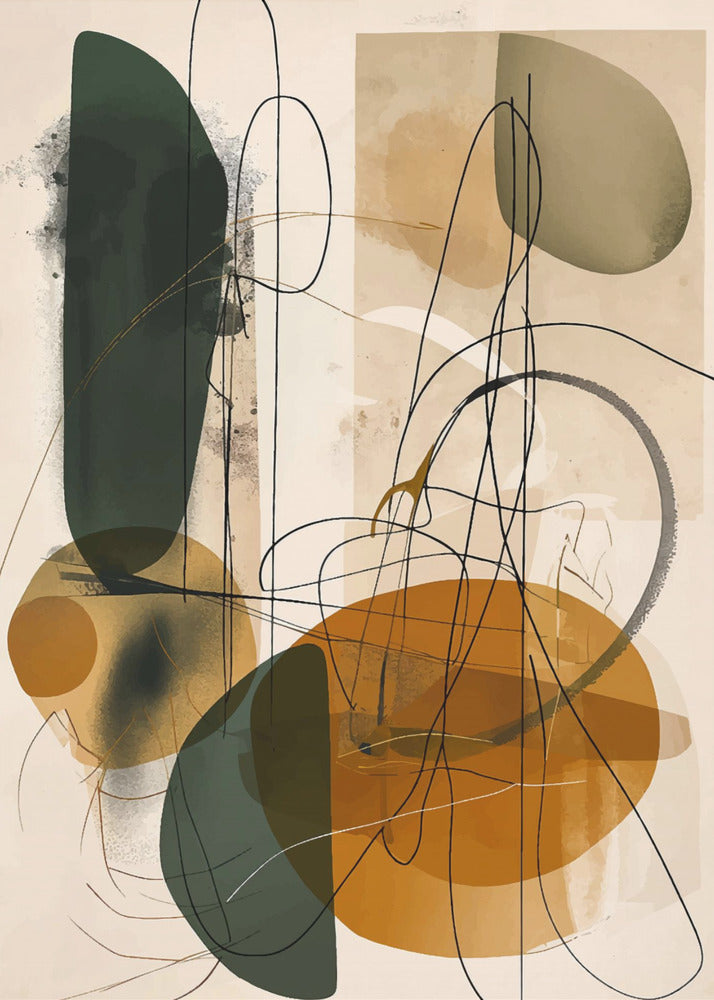 Abstract Beige No 1 - Poster / Art Print