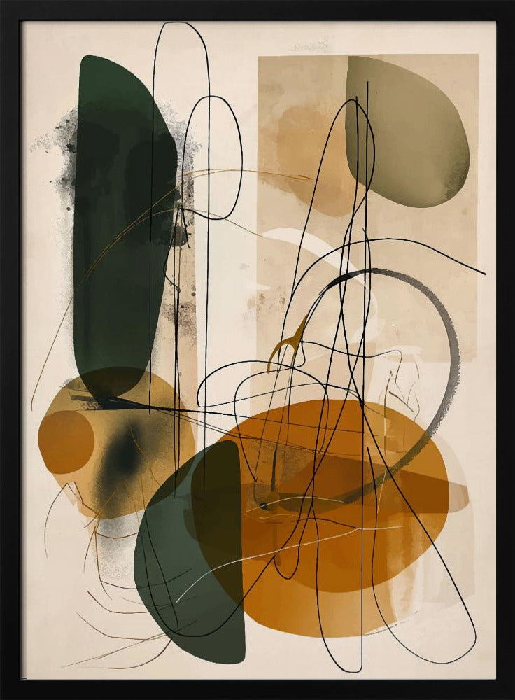 Abstract Beige No 1 - Poster / Art Print